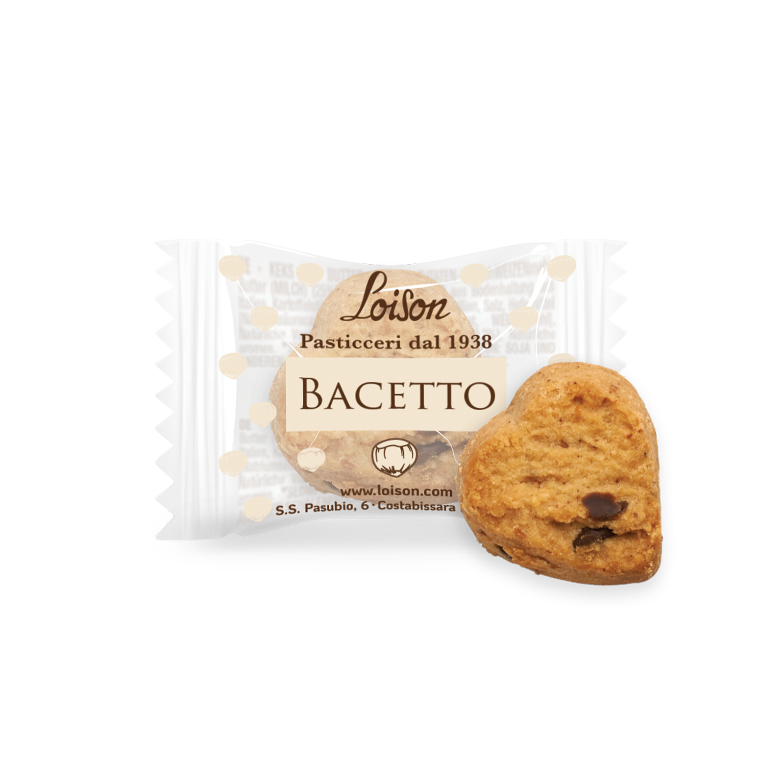 Biscuits Bacetto Cocoa Maraneo 120g Paper Bags Loison Shop