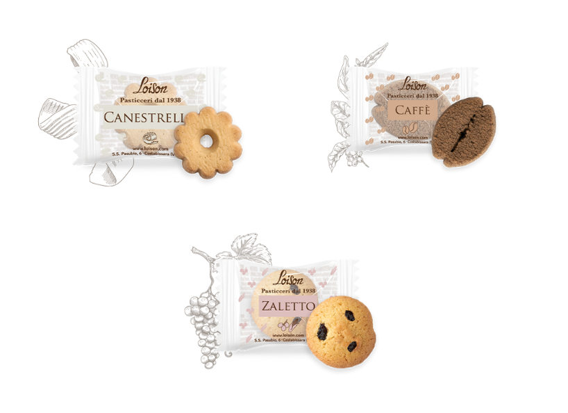 Biscuits Canestrello, Coffee, Zaletto 120g – Paper Bags