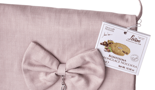 Bonissima Cake Chestnuts & Hazelnut in Fabric Handbag 300g