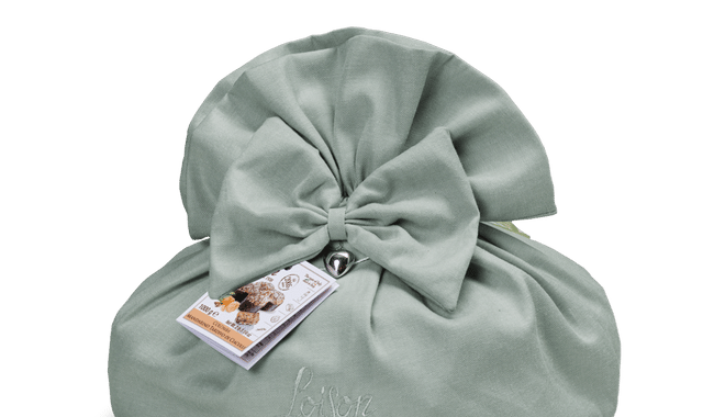 Colomba al Mandarino tardivo di Ciaculli in sacchetto di tessuto 1kg (3 colori – scelta casuale)