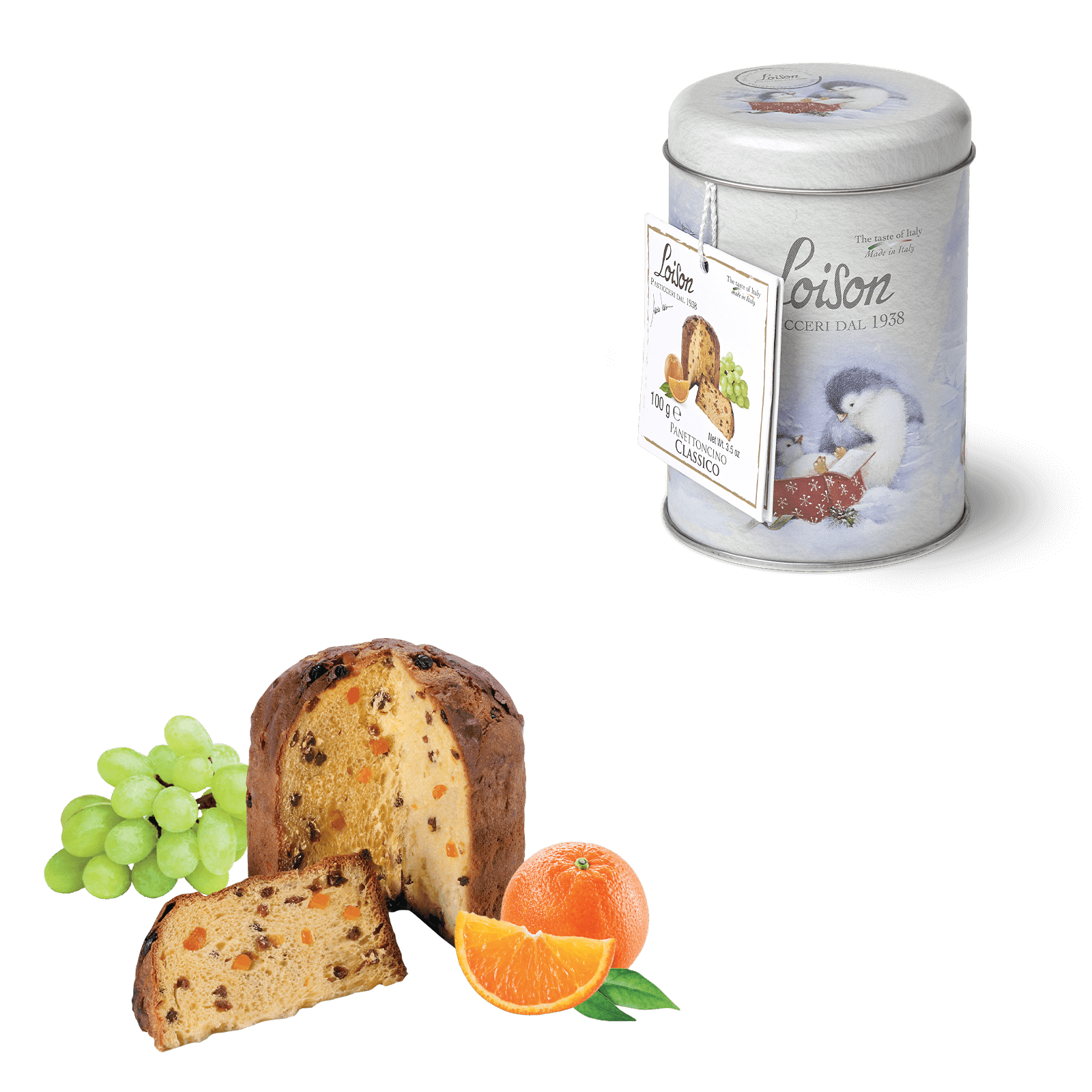 Mini Panettone Classic in Tin Box 100g: Buy Online - Loison Shop