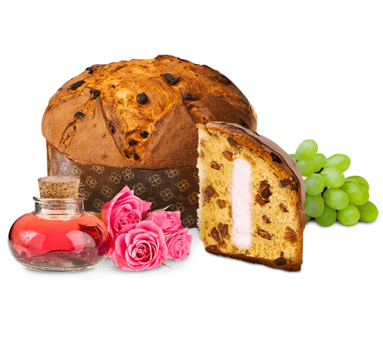 Panettone Rose with Rose Syrup 1kg